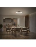 Plafón Ventilador LED de techo AMIGO blanco motor DC 25+60W  | LeonLeds