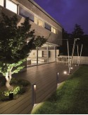 Baliza Exterior LED Cairo Grande IP54 7W 427Lm Negra Mate Gris Moderna Jardin | LeonLeds