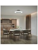 Plafón Ventilador LED de techo AMIGO blanco motor DC 25+60W  | LeonLeds