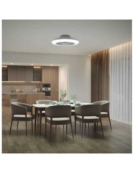 AMIGO Ventilateur de plafond LED blanc Moteur DC 25+60W | LéonLeds