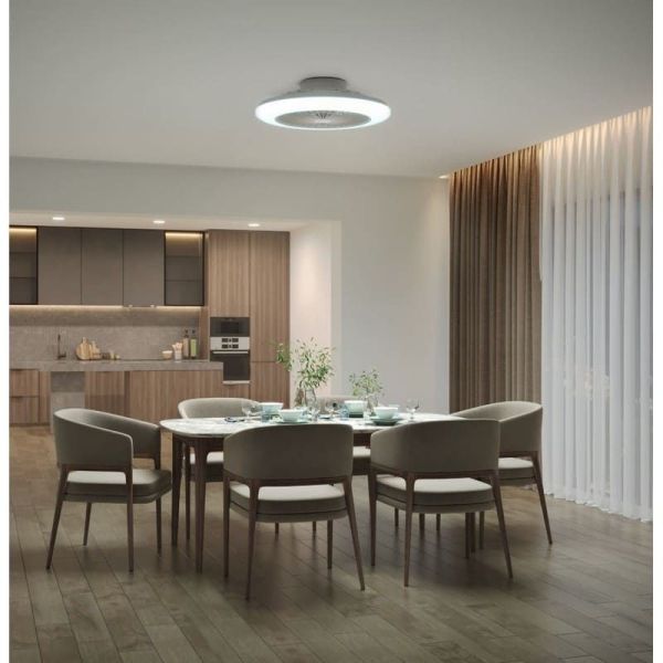 AMIGO Ventilateur de plafond LED blanc Moteur DC 25+60W | LéonLeds