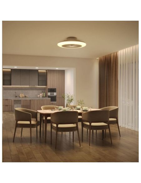 AMIGO Ventilateur de plafond LED blanc Moteur DC 25+60W | LéonLeds