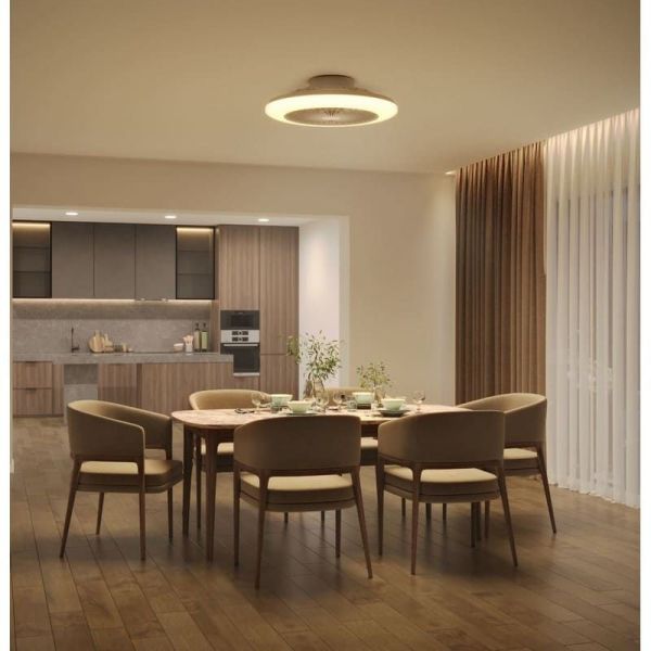 AMIGO Ventilateur de plafond LED blanc Moteur DC 25+60W | LéonLeds