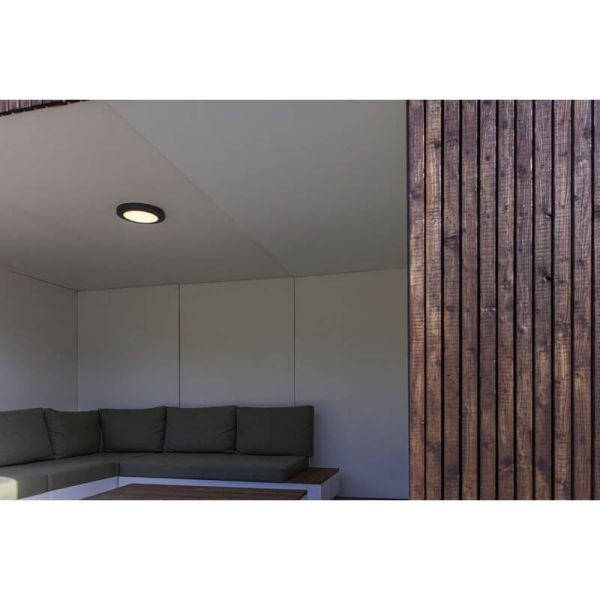 Plafón de Techo LED exterior KAYAH antracita 16,5W 3000K