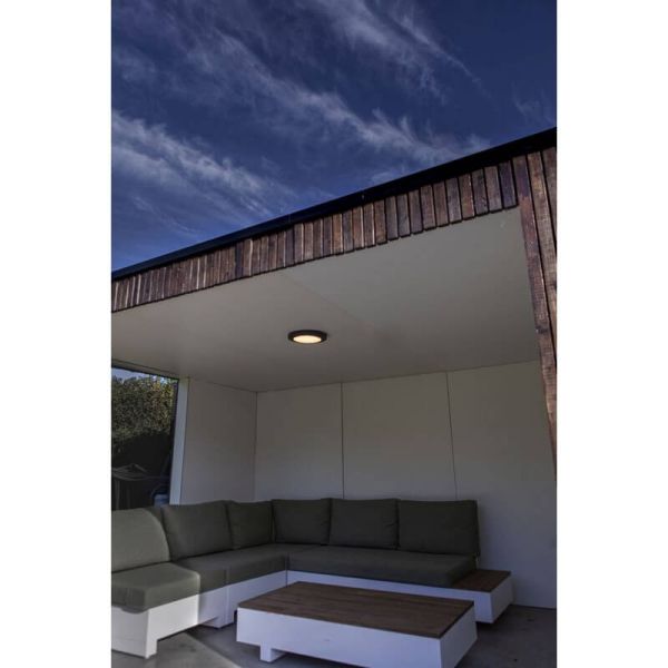 Plafón de Techo LED exterior KAYAH antracita 16,5W 3000K