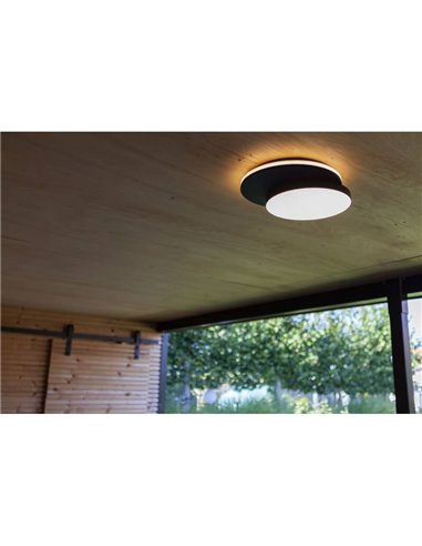 Applique ou plafonnier extérieur LED GOLETA avec mouvement à 320°, 24,3 W