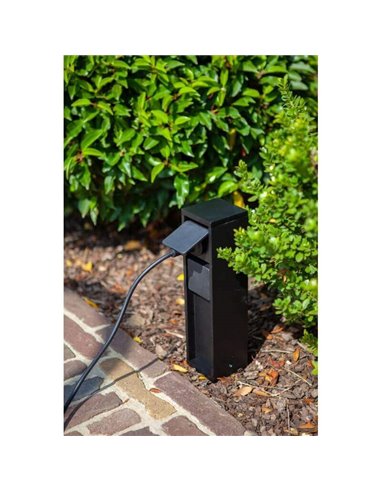 Toma de Corriente MAINS para exterior con 1/2 enchufe Zócalo francés, hasta 3500W 80x80x31 IP54