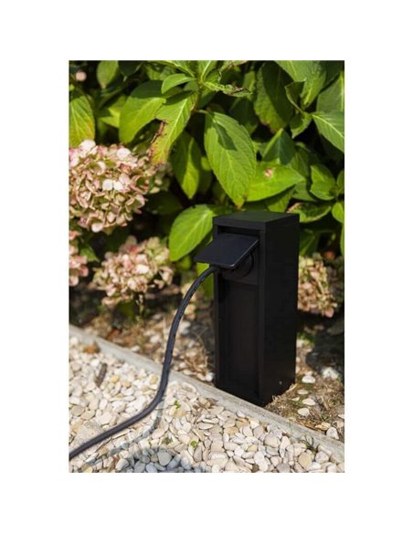 Toma de Corriente para exterior MAINS con 1/2 enchufe Zócalo schuko (31/24,1cm) hasta 3500W IP54