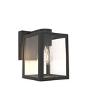 Aplique de pared rústico SHIVA como un farol para bombilla E27, exterior