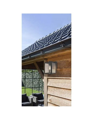 Applique rustique SHIVA en guise de lanterne pour ampoule E27, extérieur