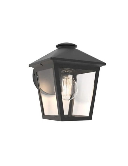 Aplique de pared rústico ZAGO como un carruaje antiguo, E27, exterior
