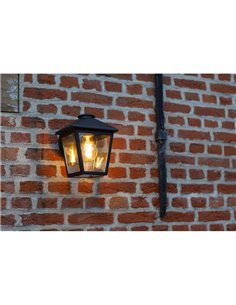 Aplique de pared rústico ZAGO como un carruaje antiguo, E27, exterior
 2