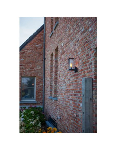 Farol de pared FLAIR con estilo rústico con y sin sensor de movimiento E27