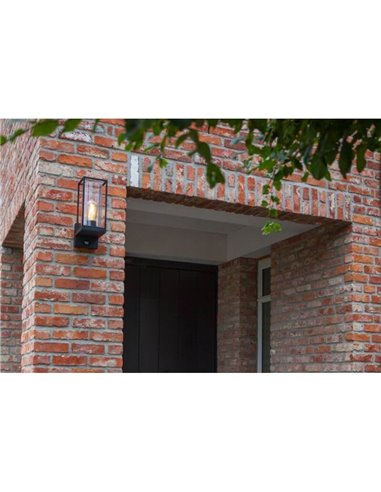 Farol de pared FLAIR con estilo rústico con y sin sensor de movimiento E27