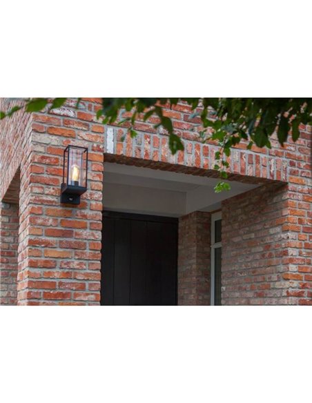 Farol de pared FLAIR con estilo rústico con y sin sensor de movimiento E27