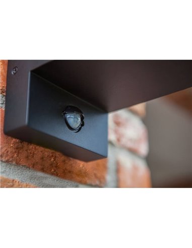 Farol de pared FLAIR con estilo rústico con y sin sensor de movimiento E27