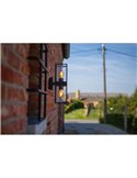 Aplique de pared FLAIR con doble luz arriba y abajo E27 negro