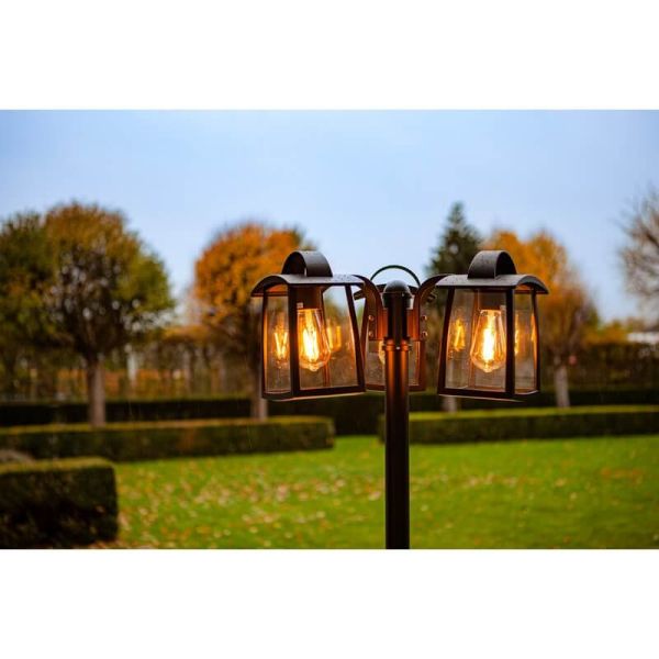 Farola exterior KELSEY de 1,91 metros con 3 Luminarias E27