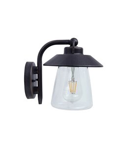 Aplique para exterior CATE com um autêntico toque preto, E27