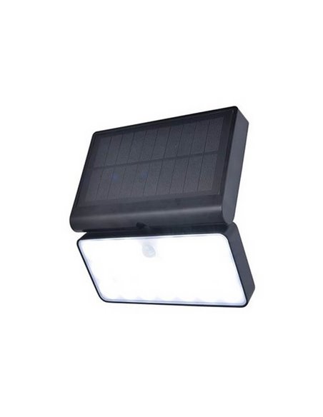 Aplique Solar exterior TUDA con panel solar 1/3 Luces con sensor de movimiento y control por voz