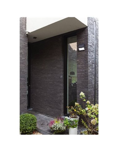 Aplique Solar exterior TUDA con panel solar 1/3 Luces con sensor de movimiento y control por voz