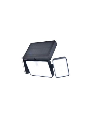 Aplique solar de parede TUDA para exterior com painel solar 1/3 Luzes com sensor de movimento e controle de voz