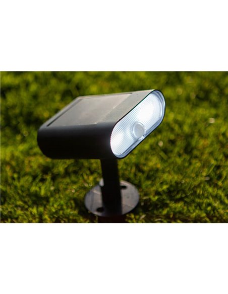 Proyector Solar GINBO 2700k-6500k + RGB con panel solar, sensor de movimiento y control por voz