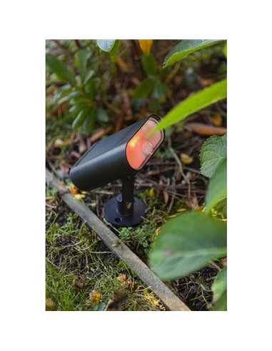 Projecteur solaire GINBO 2700k-6500k + RGB avec panneau solaire, capteur de mouvement et commande vocale