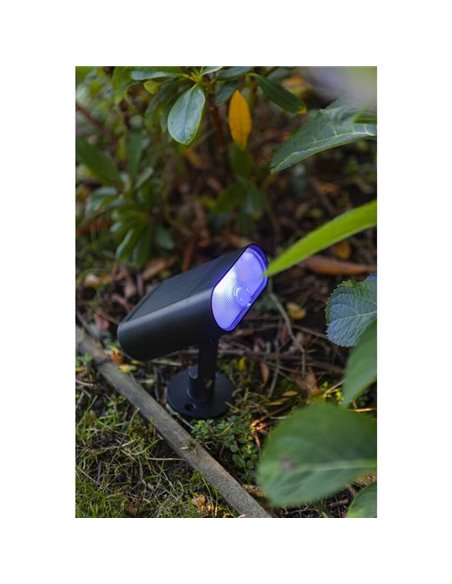 Proyector Solar GINBO 2700k-6500k + RGB con panel solar, sensor de movimiento y control por voz