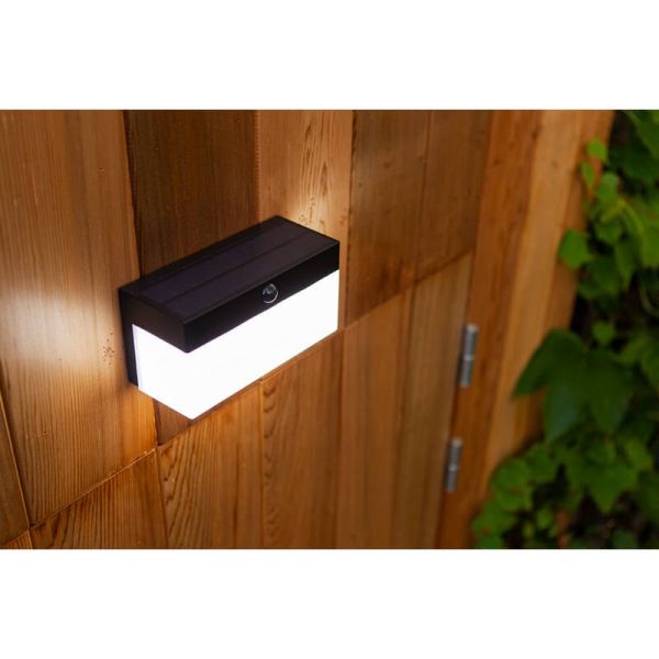 Aplique solar de parede FRAN para exterior com sensor de movimento e controle de voz 2700K-6500K