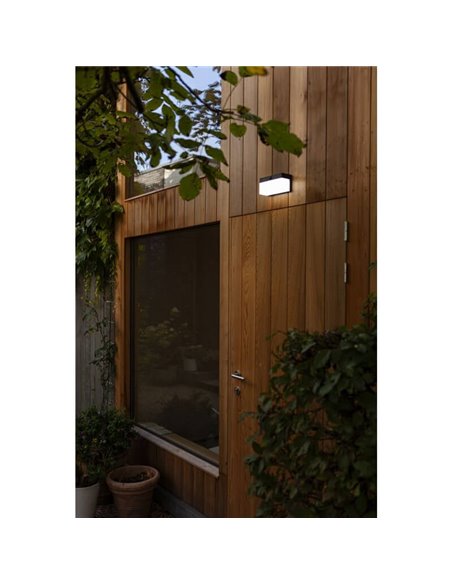 Aplique solar para exterior FRAN con sensor de movimiento y control por voz 2700K-6500K