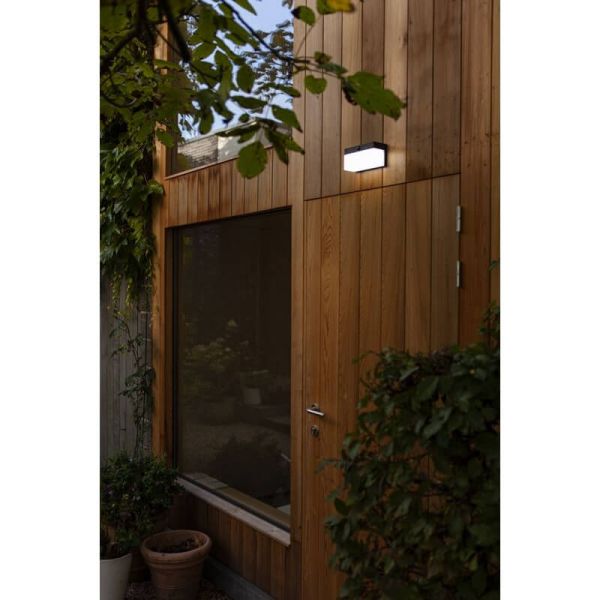 Aplique solar de parede FRAN para exterior com sensor de movimento e controle de voz 2700K-6500K