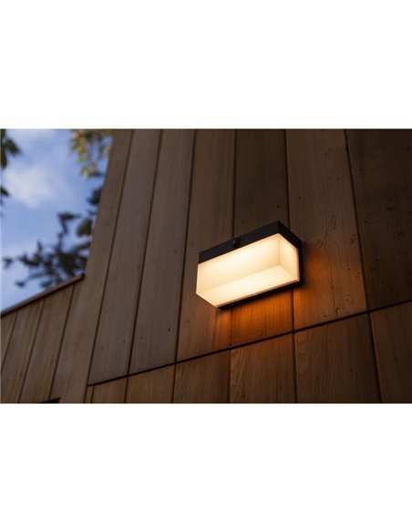 Aplique solar para exterior FRAN con sensor de movimiento y control por voz 2700K-6500K
