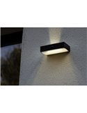 Aplique solar FADI con luz arriba y abajo, sensor de movimiento y control por voz 2700K-6500K