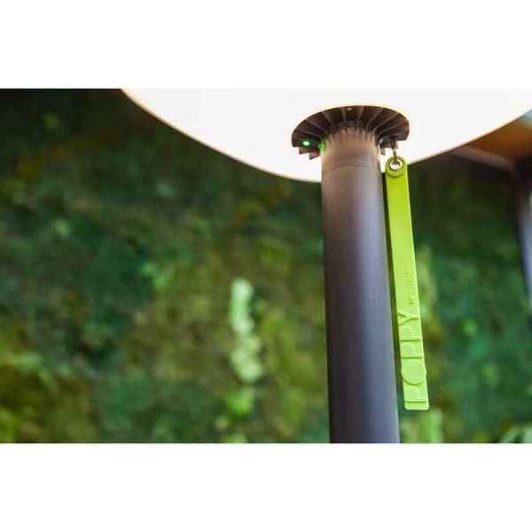 Candeeiro de pé solar destacável POPPY com painel solar e detecção PIR 3000K