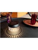 Lámpara de mesa solar DIVA portátil con patrón de luz por el difusor 4000K