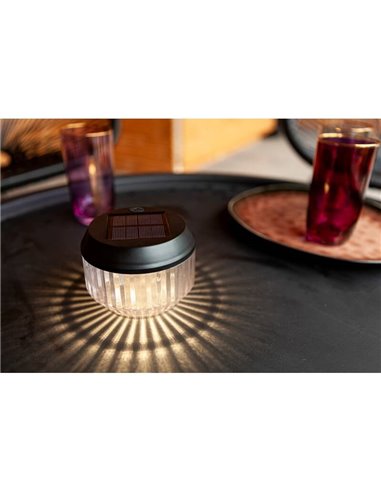Lámpara de mesa solar DIVA portátil con patrón de luz por el difusor 4000K
