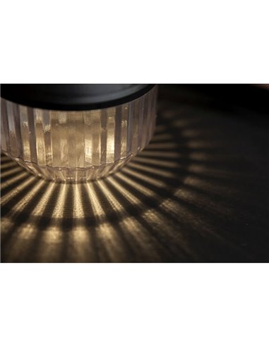 Lámpara de mesa solar DIVA portátil con patrón de luz por el difusor 4000K