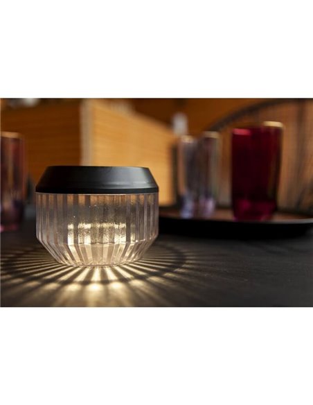 Candeeiro de mesa solar portátil DIVA com padrão de luz por difusor 4000K