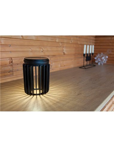 Lanterne de table solaire portable KOZY avec rechargeable par USB et panneau solaire