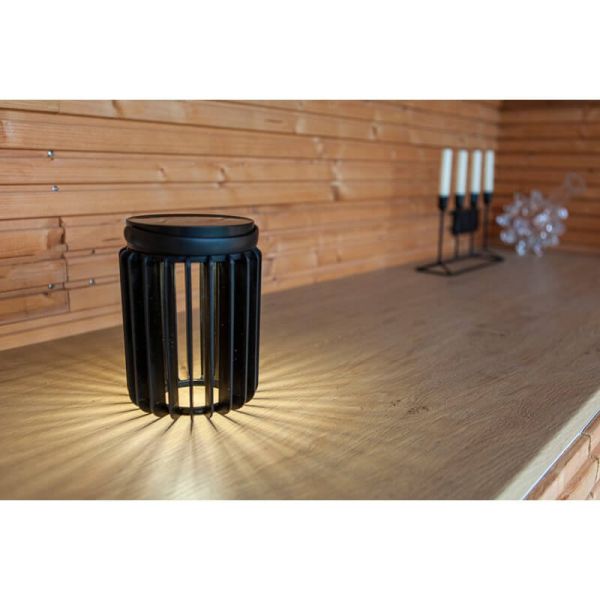 Lanterne de table solaire portable KOZY avec rechargeable par USB et panneau solaire