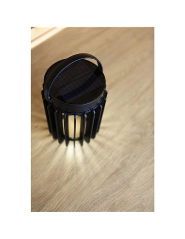 Lanterna de mesa solar portátil KOZY com painel solar recarregável e USB