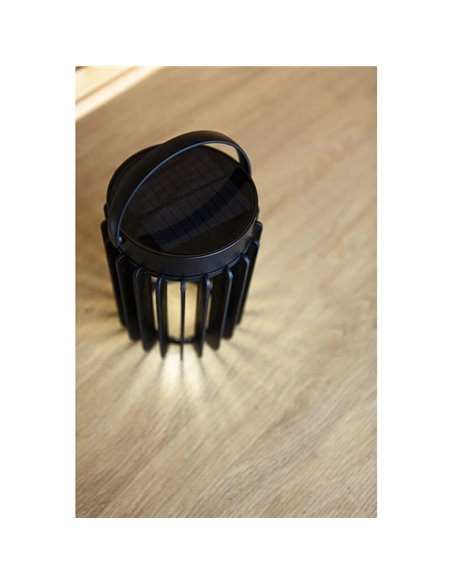 Farolillo de mesa solar portatil KOZY con USB recargable y panel solar