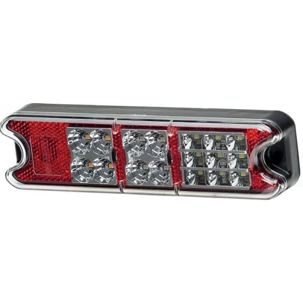 Feu arrière LED avec position, clignotant, frein et marche arrière 12V 24V 2VP 357 021-011 Hella | LéonLeds