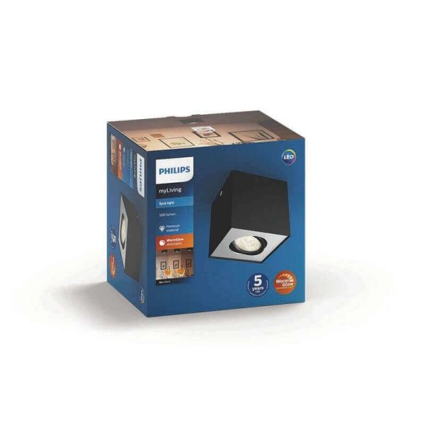 Foco superficie cuadrado BOX LED orientable IP20 Warmglow| LeonLeds