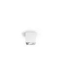 Foco superficie BOX 1 luz LED orientable blanco Warmglow | LeonLeds