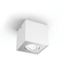 Foco superficie BOX 1 luz LED orientable blanco Warmglow | LeonLeds