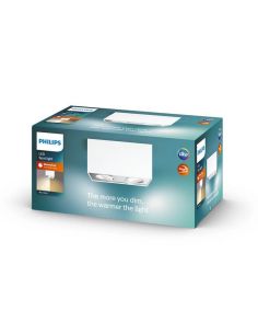Foco superficie 2 luces LED cuadrado BOX blanco Warmglow | LeonLeds 2