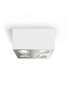 Foco superficie BOX LED 4 luces blanco IP20 Warmglow | LeonLeds