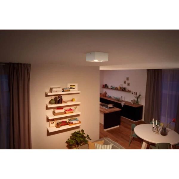 Foco superficie BOX LED 4 luces blanco IP20 Warmglow | LeonLeds